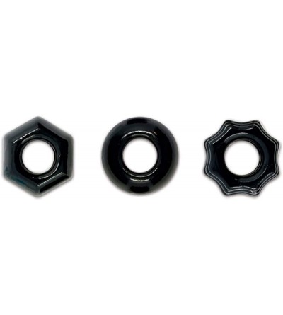 Penis Rings Renegade Chubbies Super Stretch C-Rings in Black (Set of 3) - Black - CP18KLGKOWT $7.07
