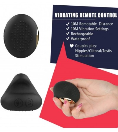 Vibrators Male Anal Vibrator with 3 Silicone Beads for Prostate Massage Stimulation- 10 Vibration Patterns with Remote Contro...