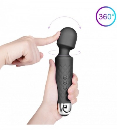 Vibrators Bullet Wand Vibrator with 8 Powerful Speeds & 20 Patterns- Electric Body Wand Massager for Back- Neck- Muscle Aches...