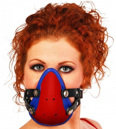 Gags & Muzzles The Original - Cup Muzzle Gag - Black Leather (Red) - Red - CD188XCE76Y $40.42