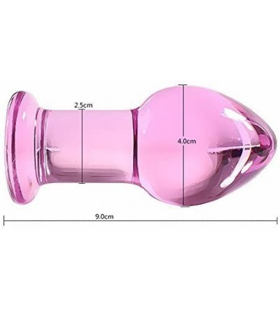 Anal Sex Toys Pink Glass Butt Plug Solid Crystal Anal buttplug Prostate Massager Glass Anal Plug Anal Dilator Glass Dildo Sex...