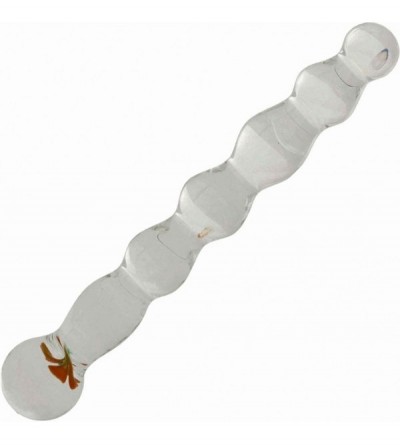 Dildos 9 Inch Ribbed Glass Dildo and Jo H20 Water Based Lubricant (1 Ounce) - CE185YIDTMX $45.24