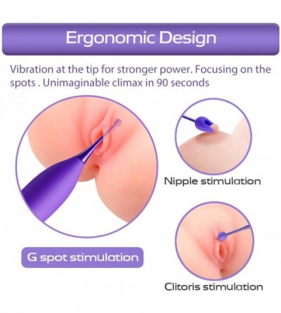 Vibrators High Frequency Small Powerful G Spot Clit Vibrator Clitoral Vibrators for Women with Whirling Motion Quick Orgasm-P...