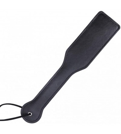 Paddles, Whips & Ticklers Faux Leather XOXO Spanking Paddle for Sex Play- 12.8inch Total Length Paddle- Black - Black - CF192...
