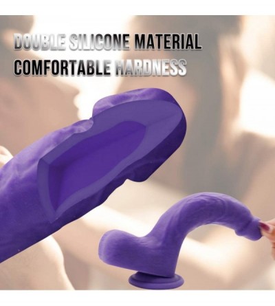 Dildos Dildo 7.9" Realistic Discolored Dildo with Suction Cups Adult Novelty Sexy Toys Penis with Curved Dick and Balls for G...