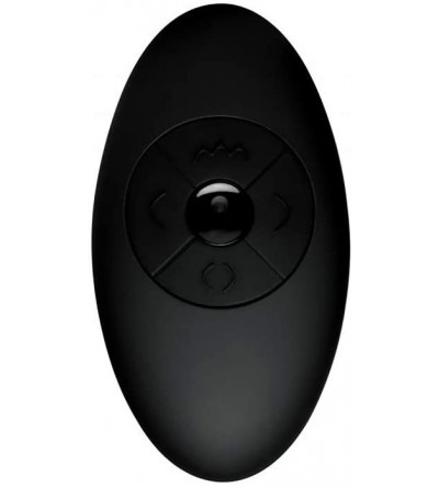 Anal Sex Toys Silicone Vibrating and Thrusting Plug with Remote Control- Black- 1 Count - CH18SY2M2RK $38.65