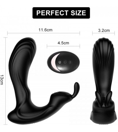 Vibrators Prostate Massager Rabbit Vibrator - Unisex Vaginal G-Spot Clitoris Anal Stimulation Sex Toys with 10 Powerful Vibra...