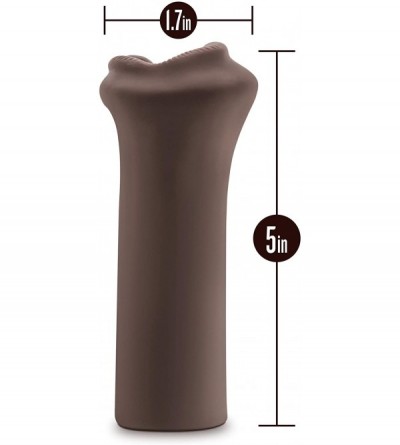 Male Masturbators Realistic Feel Palm Sized Blow Job Masturbation Sleeve - Chocolate - C11863AKNN5 $7.78