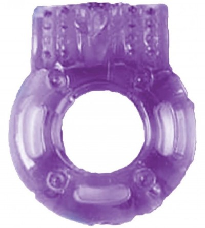 Penis Rings The Big O Macho - Reusable Purple Vibrating Ring - Purple - CU12NVAPIC1 $22.79