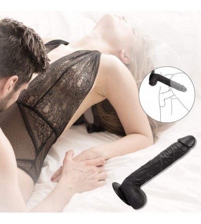 Dildos Ultra-Soft Dildo for Hands-Free Play - Realistic Dildo-Huge Penis with Strong Suction Cup for Hands-Free Play- Flexibl...