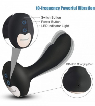 Anal Sex Toys Vibrating Prostate Massager - 10 Speeds Silicone Butt Plug- Rechargeable & Waterproof G-spot Vibrator- Anal Sex...