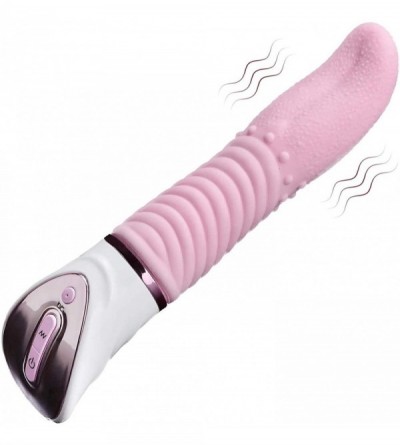 Vibrators Tongue Vibrator Clitoris Stimulation -G-Spot 10 Vibration Modes Soft Dildo Vibrators USB Rechargeable- Adult Sex To...