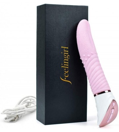 Vibrators Tongue Vibrator Clitoris Stimulation -G-Spot 10 Vibration Modes Soft Dildo Vibrators USB Rechargeable- Adult Sex To...
