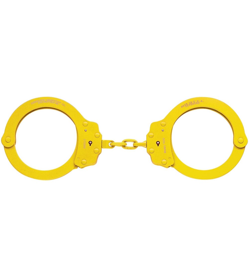 Restraints Chain Handcuff Model 750- Color-Plated - Yellow Finish - C71162FPYMD $26.28