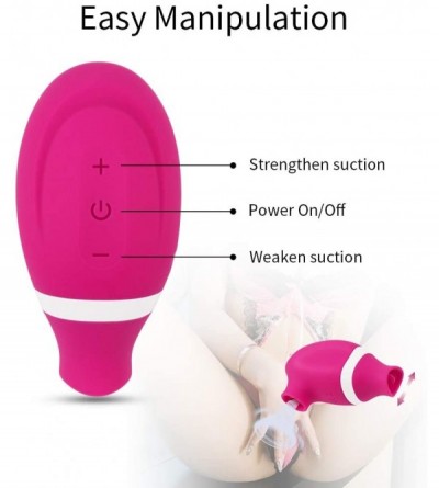 Vibrators Sucking & Licking 2 in 1 Clitoris Vibrator for Double Stimulation- Clit Sucker Tongue Vibrator Stimulator for Oral ...