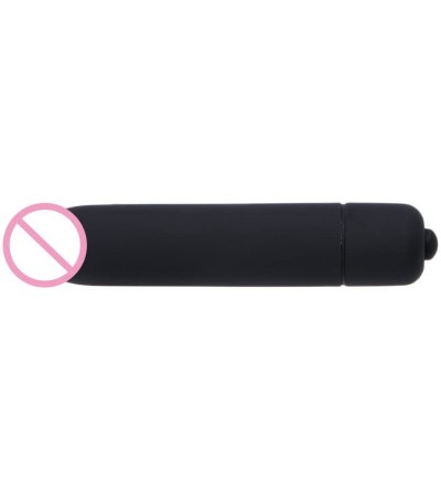 Vibrators Waterproof Mini Powerful Bullet Shape Vibranting Massāger Female Adūlt sēx Toy - Black - CZ1949AQ53W $8.60