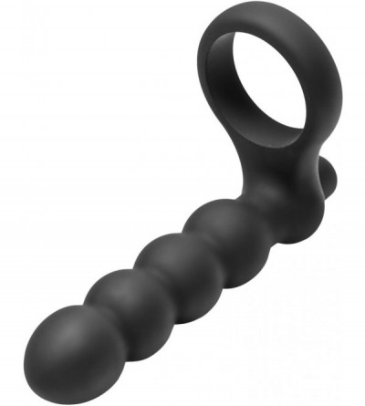 Penis Rings Double Fun Cock Ring with Double Penetration Vibe - C011WV2JVQL $43.98