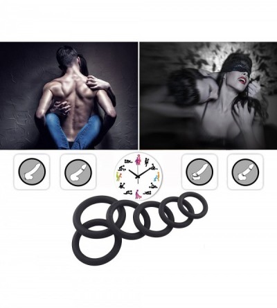 Penis Rings Silicone Cock Rings Cockring - 6 Different Size - Flexible - Super Soft Premium Quality Silicone - CW18CUXXCM0 $1...