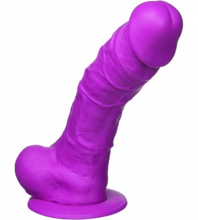 Dildos Coloursoft Soft Dildo- Purple- 8 Inch - Purple - CG183KIOD4Y $68.86