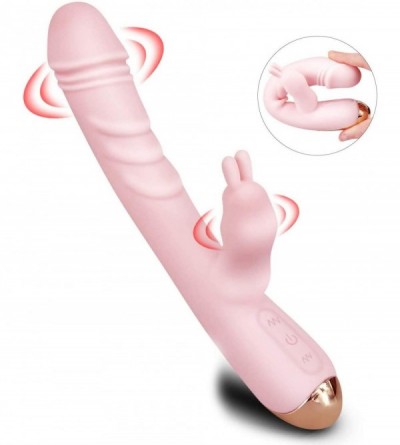 Vibrators G Spot Rabbit Dildo Vibrator for Women with 10 Powerful Vibration- Upgraded Silicone Clitoris Stimulator Vibrator w...
