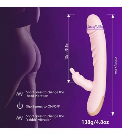 Vibrators G Spot Rabbit Dildo Vibrator for Women with 10 Powerful Vibration- Upgraded Silicone Clitoris Stimulator Vibrator w...