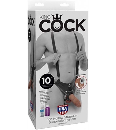 Penis Rings King Cock 10" Hollow Strap-on Suspender System- Tan- 21.9 Lb - CG18I4Z4A6A $24.63