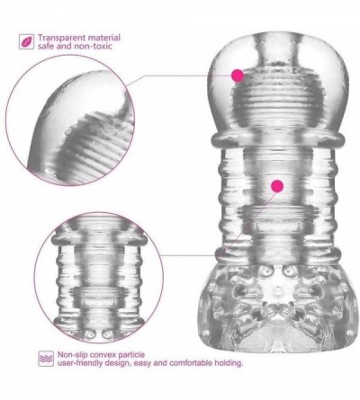 Pumps & Enlargers Transparent Male Aírcràft Cup Pocket Püs-sy Medical-Grade Silicone Pocket Blôw Jôb Device Strôkér for Men D...