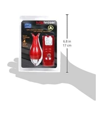 Vibrators Waterproof Tulip Teaser Climactic Clitoral Stimulator- Red - C6113NYZ44T $21.96