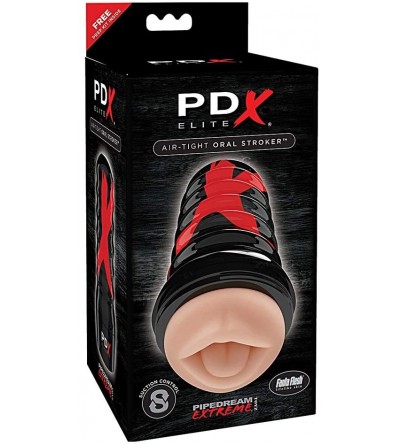 Male Masturbators PDX Elite Air Tight Oral Stroker Beige - CM17YLAXY3X $25.01
