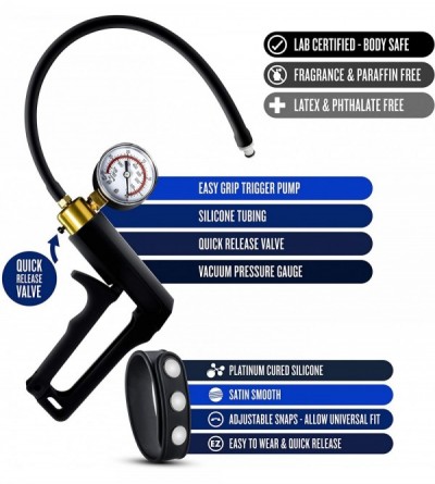 Pumps & Enlargers Performance Penis Pump Trigger Brass Pressure Gauge Accessories Kit - CN18OQ7WECO $26.57