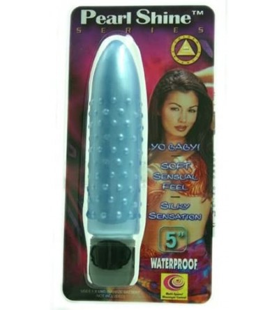 Vibrators Pearl Shine 5-Inch - Blue Bumpy - Bumpy - CK110L0LVEP $28.43