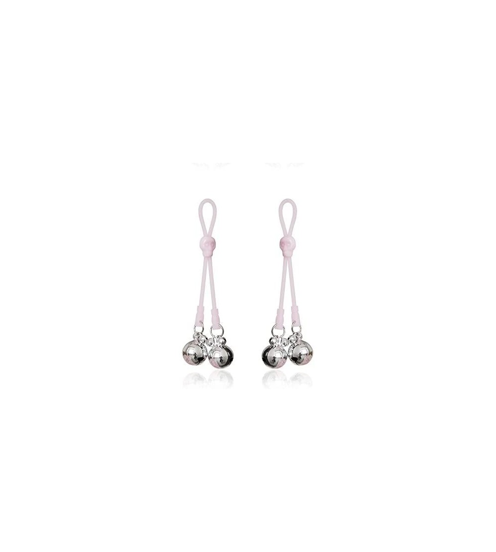 Nipple Toys Nipple Clamps Clips with Luminous Rope SM Flirting Toy for Women(Pink Skull Silver Bells) - Silver2 - CI12MTCO65N...