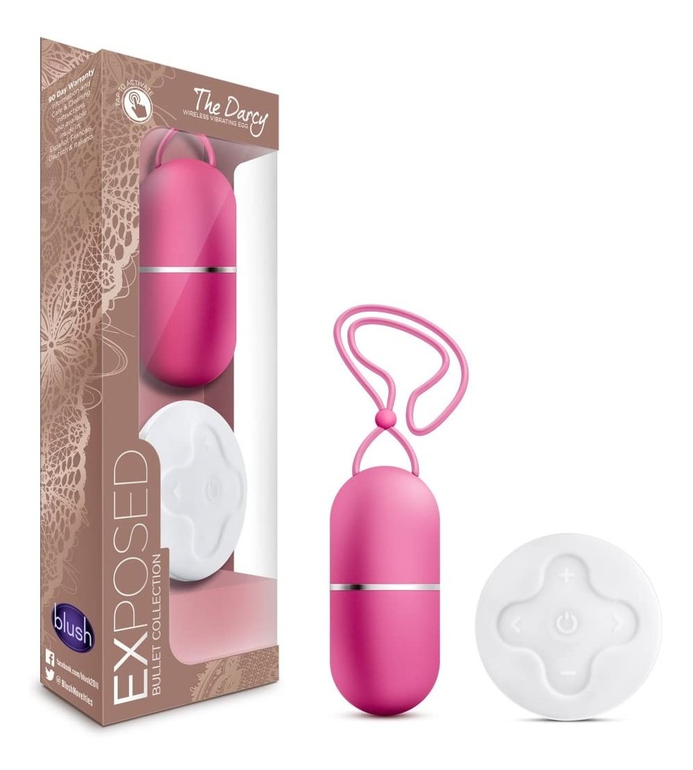 Vibrators Powerful 10 Vibrating Functions Wireless Satin Smooth Egg - Remote Control Bullet Vibrator - Sex Toy for Women - Se...