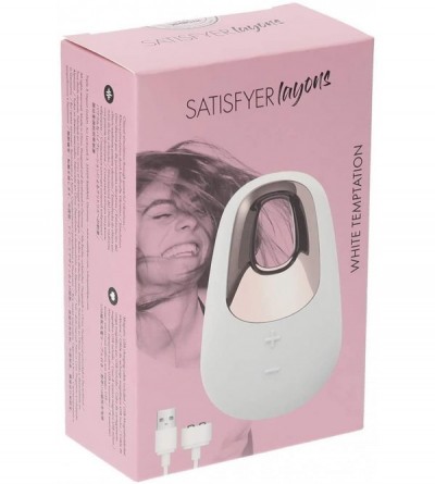 Vibrators Layons White Temptation - Discreet Lay-On Clitoral Vibrator - Waterproof- Rechargeable- Personal Massager - CE18UU6...