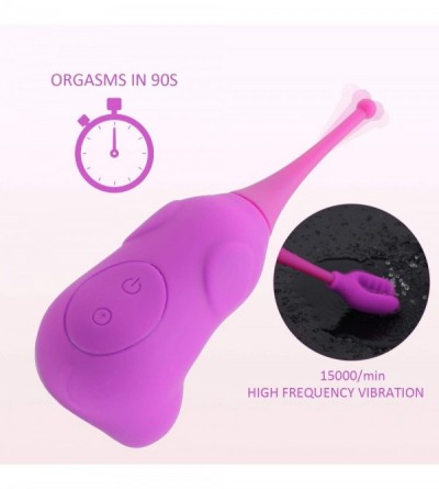 Vibrators High-Frequency G-spot Clitoris Vibrator Nipple Stimulator Sex Toy for Women Solo Play and Couple Play - Purple - C5...