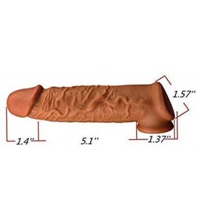 Pumps & Enlargers Silicone Penis Sleeve Extender Enlargement Male Chastity Sex Toys Extension Cock Sleeves Dick Sock Reusable...