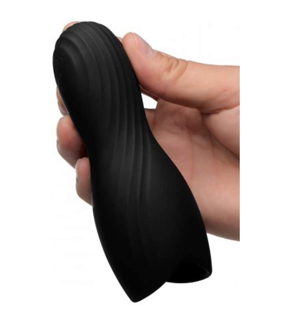 Male Masturbators Vibrating Rechargeable Penis Pleaser - CE18ZZISI8D $15.84