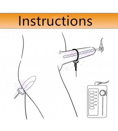 Penis Rings Luxury Electric Stimulation Device Kit- Electric Shock/E-Stim Stimulation Set- Stainless Steel Urethral Dilator C...