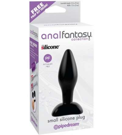 Anal Sex Toys Anal Fantasy Small Silicone Plug Kit- 3.5 Inch- Black - CG11FVXZV6L $9.57