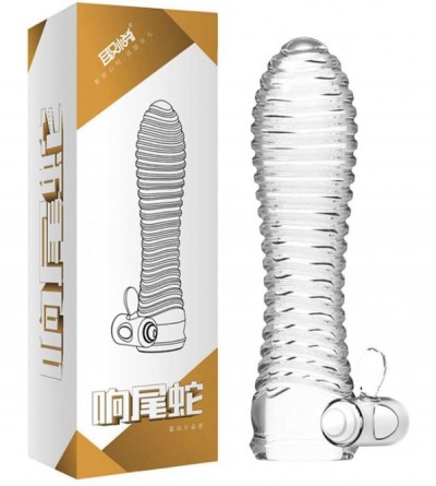 Pumps & Enlargers 1 Pc Adult Six Toy for Men Couples Beginner Pennis Sleeve Vibrating Pennis Extender Sleeve Enlargement Stim...