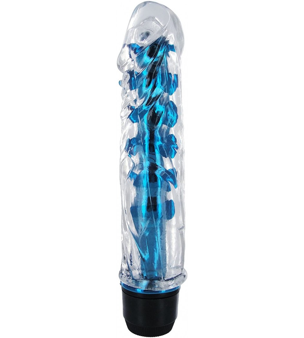 Anal Sex Toys Shimmer Core Metallic Vibrator- Blue - CZ116IR4RRX $7.70