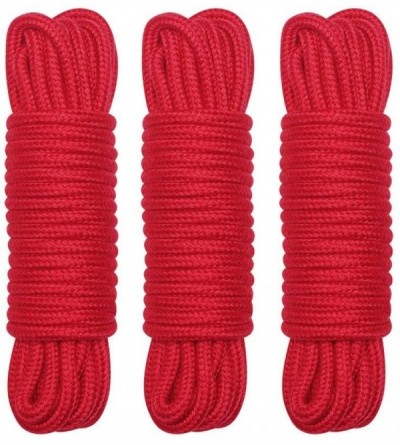 Restraints [3 Pack] 32 Feet Soft Cotton Bondage Rope- Bondage Restraints Sex Rope for Couples(10M-Red) - Red - CQ18QQ7K8E6 $2...