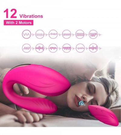 Vibrators Clitoral G Spot Couples Vibrator - Waterproof Clitoris Stimulator with 12 Vibrations- 10m Remote Control Rechargeab...
