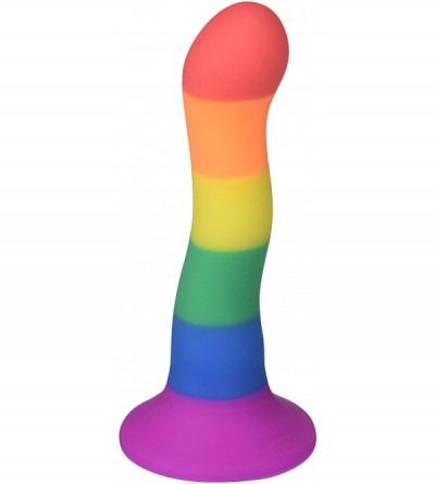 Dildos Colors Pride Edition Wave Dildo Rainbow- 6 Inch - C4186K3ANSL $48.18