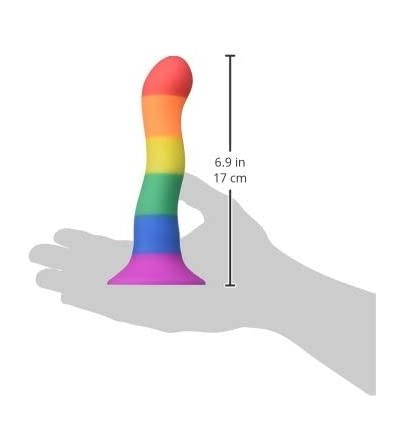 Dildos Colors Pride Edition Wave Dildo Rainbow- 6 Inch - C4186K3ANSL $21.56