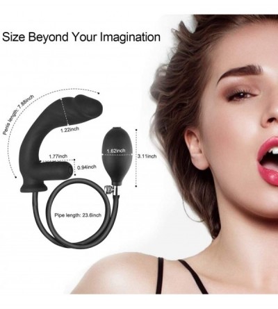 Anal Sex Toys Inflatable Butt Plug Vibrator Sex Toy for Anus Vagina Expansion- Rechargeable Silicone Prostate Massager with 1...
