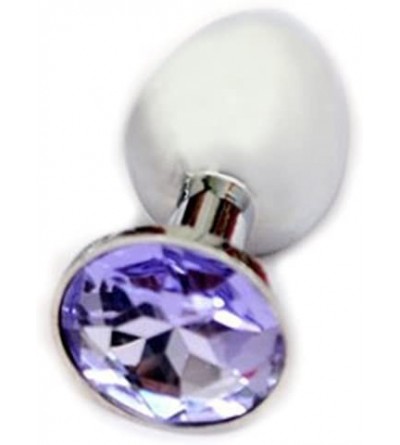 Anal Sex Toys Small Size Mini Butt Anal Plug Toys Alloy Crystal Jewelry Sex Toys Adult Sex Products(Purple) - C511NIPMHHZ $21.52