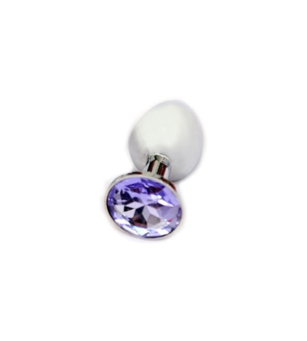 Anal Sex Toys Small Size Mini Butt Anal Plug Toys Alloy Crystal Jewelry Sex Toys Adult Sex Products(Purple) - C511NIPMHHZ $7.17