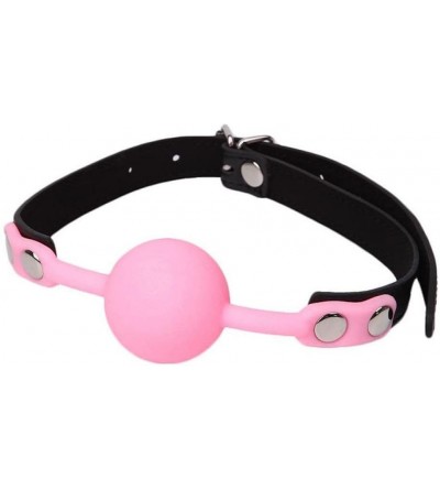 Gags & Muzzles Adùlt Toys Silicone Sêxy Ball Gag Slave Harness Bondage BDSM Fetish Mouth Restraints Toy for Sèx - Pink - CH19...