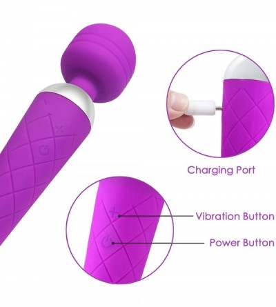 Vibrators G Spot Vibrator Personal Wand Vibrator for Women- Waterproof Dildo Vibrator with 10 Magic Powerful Vibrations- Rech...